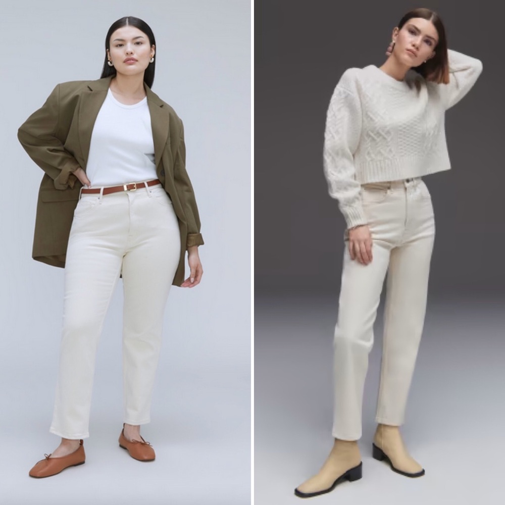 Everlane White Denim Jeans